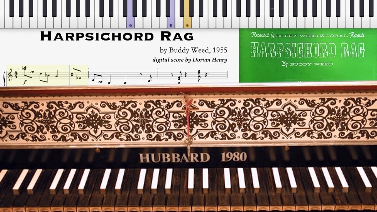 Harpsichord Rag by Buddy Weed (1955, Ragtime piano)