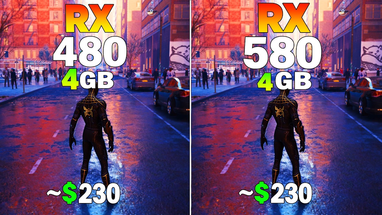 RX 480 vs RX 580 - Test in 12 Games