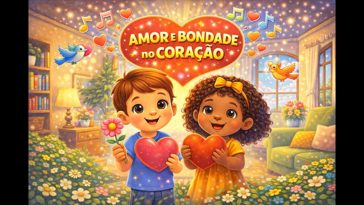Música Infantil 💛✨ Amor e Bondade no Coração | Musica para Criança