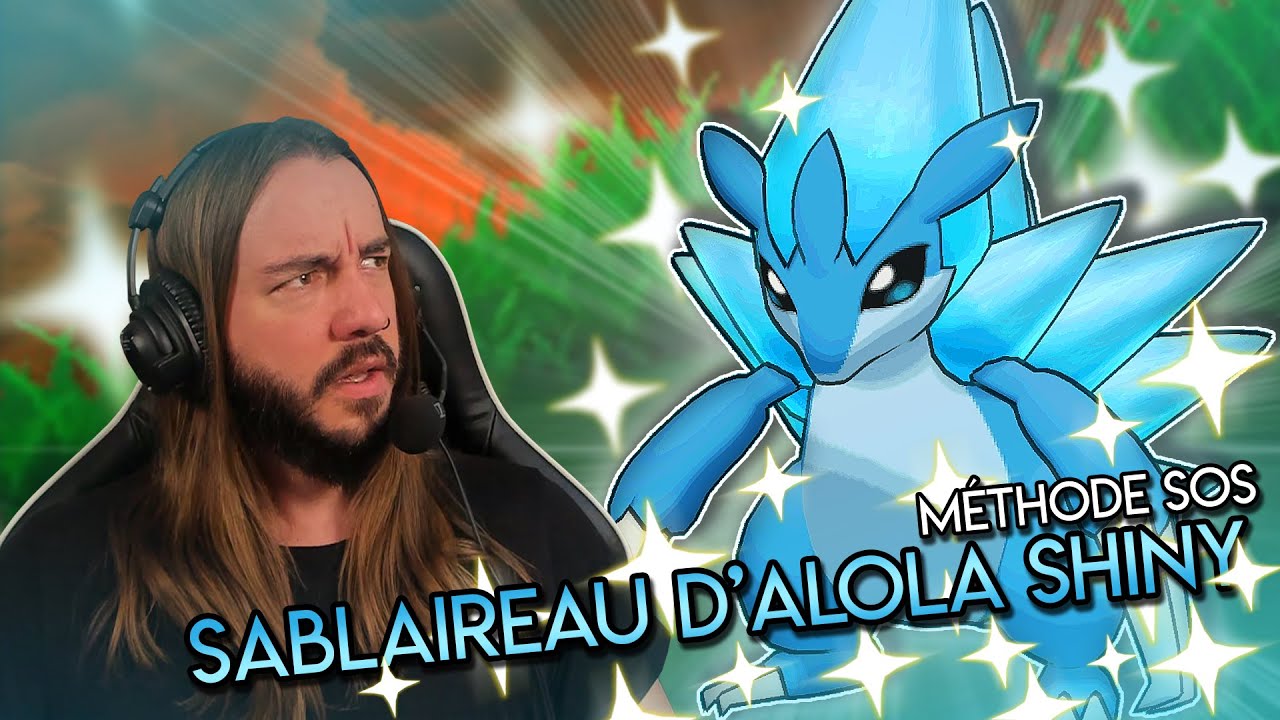 MOINS DE 40 SOS POUR SABLAIREAU D'ALOLA (ALOLAN SANDSLASH) SHINY | LIVE REACTION | Pokemon USUL
