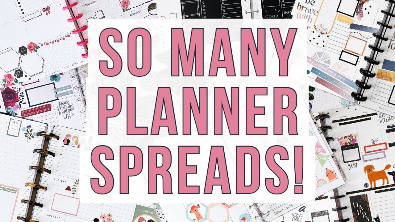 January 2023 Custom Patron Spread Flip Through - Happy Planner