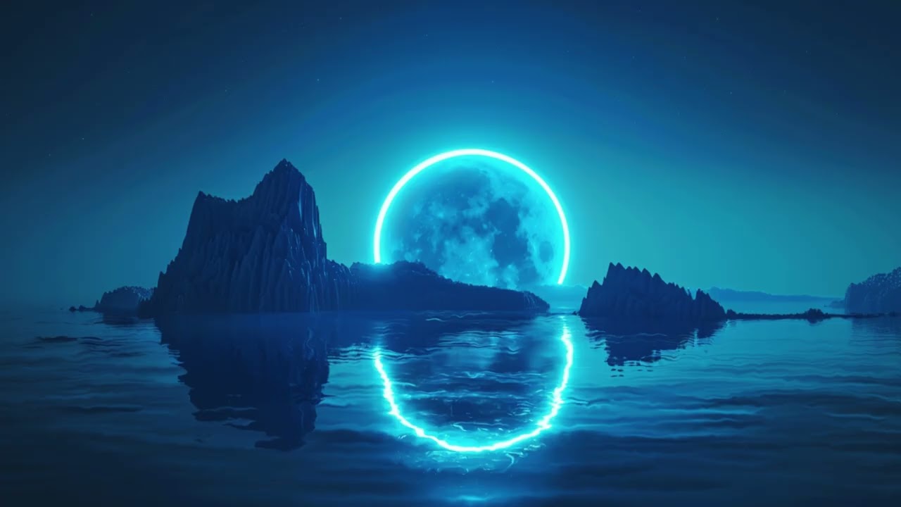 Moonrise Over the Ocean | Hetep Calm Ambient Music for Deep Relaxation