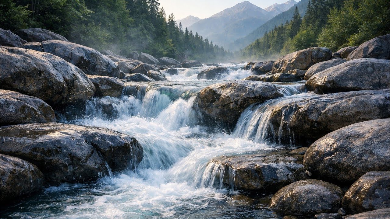 Healing Stream Sounds | Peaceful Mountain Water for Sleep & Relaxation