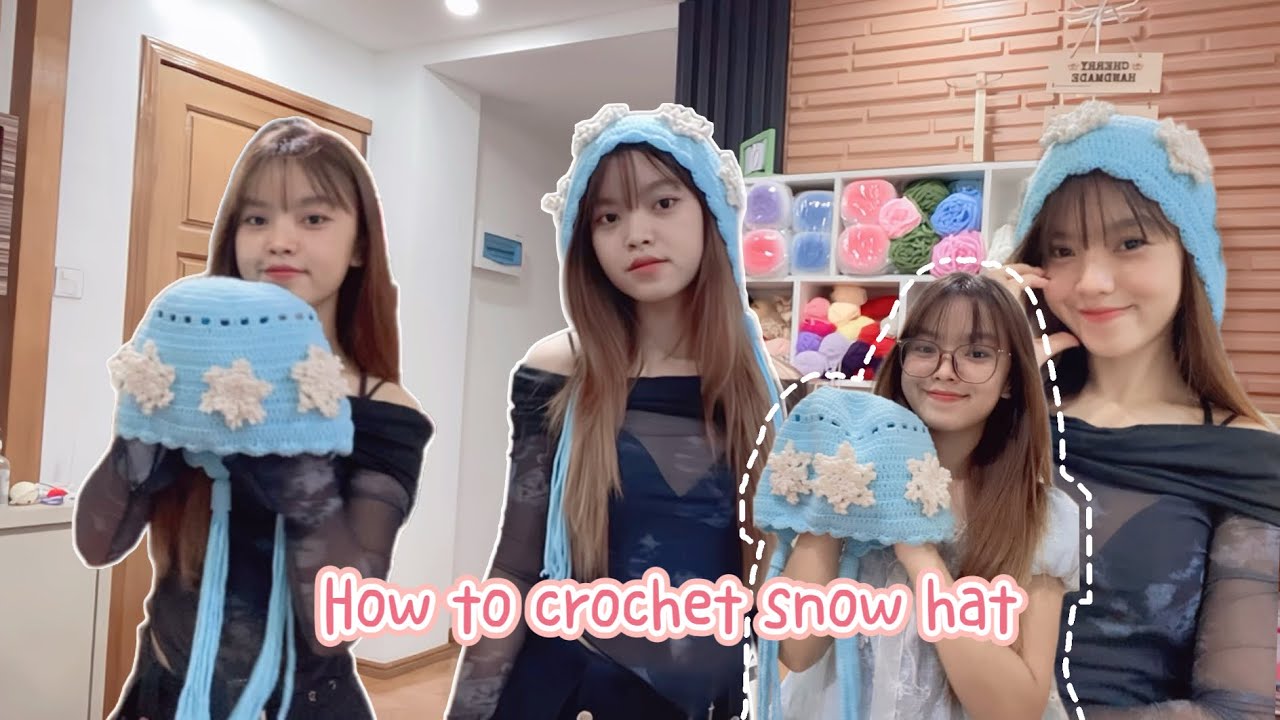 How to crochet snow hat