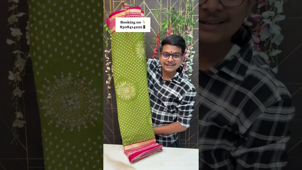 💖Karbharin Sarees Se Raj Bhaiya Aa gaye hai Live 💖 Booking no 8308414222📱✅| | #paithani # saree