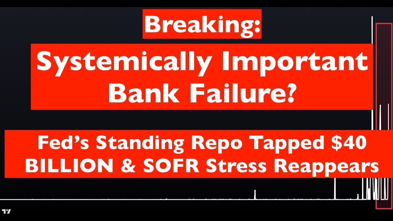 Systemically Important Bank Failure? - Fed's Standing Repo Tapped for $26 Billion & SOFR Climbs