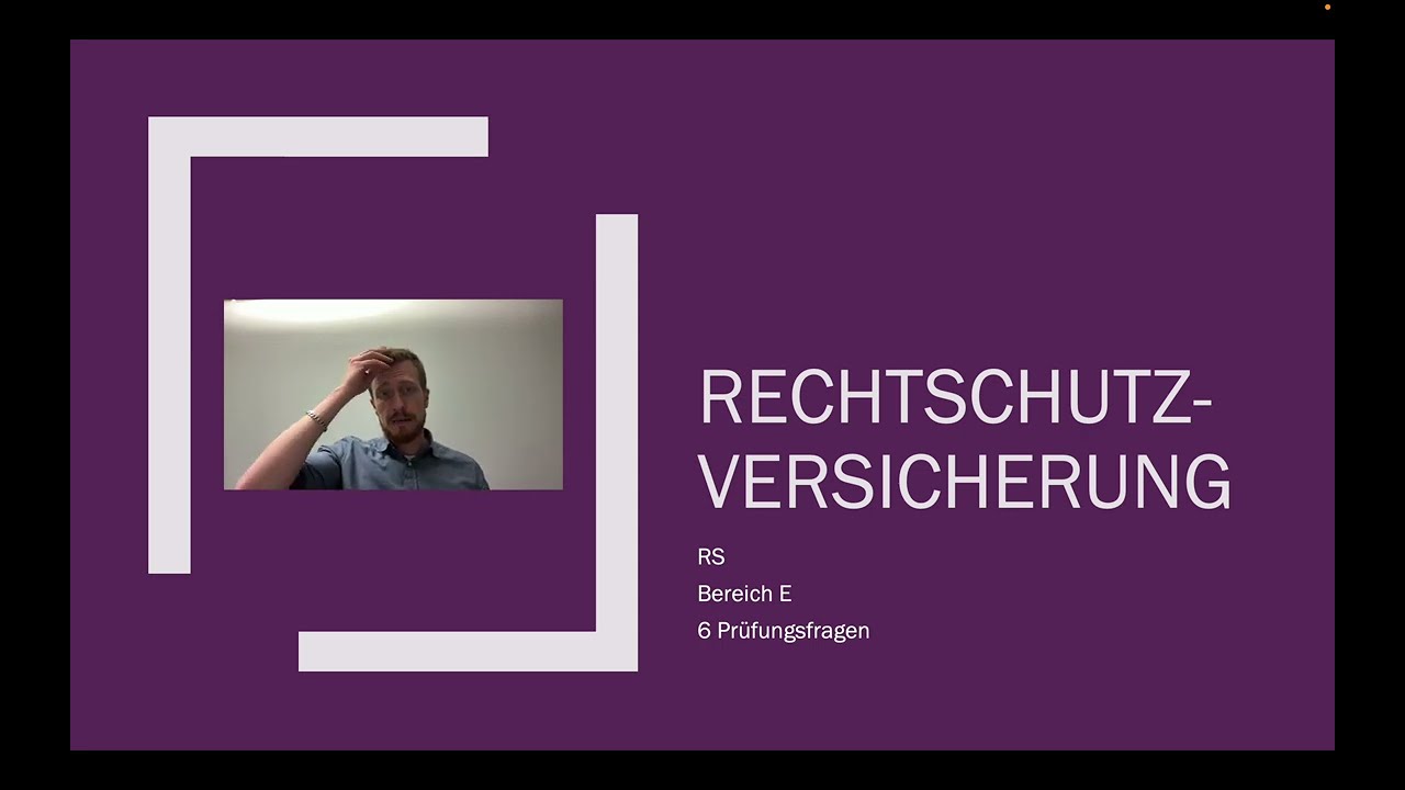 Rechtsschutzversicherung (RS) f&uuml;r die IHK Sachkundepr&uuml;fung 34d erkl&auml;rt