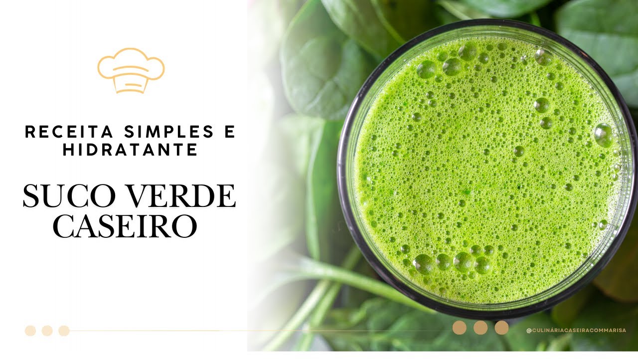 👉 Suco Verde Caseiro com Couve e Limão | Receita Simples e Natural