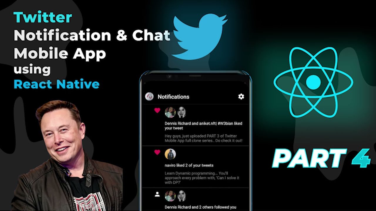 Build Twitter Mobile App - Final Part | Notification & Messages | Tutorial | React Native | Expo