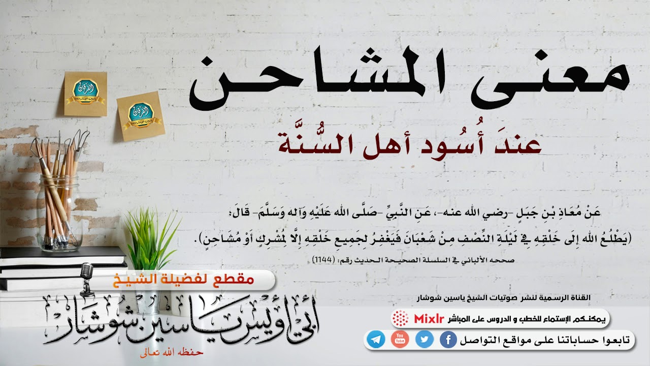 معنى المـشـاحـن عندَ أُسُود أهل السُّنَّة  | الشيخ ياسين شوشار-حفظه اللّه-