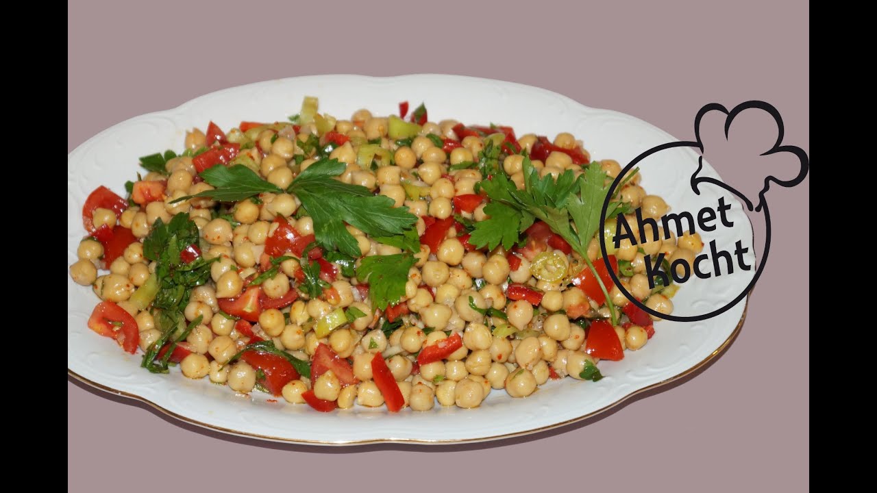 Rezept: Kichererbsensalat | AhmetKocht | vegan kochen | Folge 95