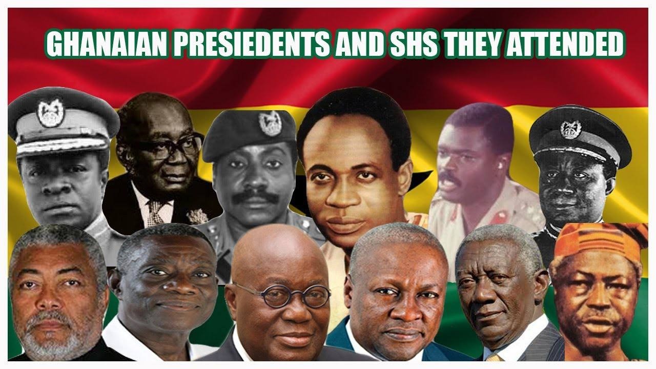 History of Ghanaian presidents and SHS they attended 1960-2026