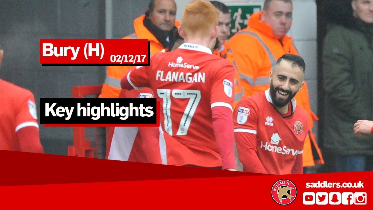 MATCH HIGHLIGHTS | Walsall 1-2 Bury | Checkatrade Trophy