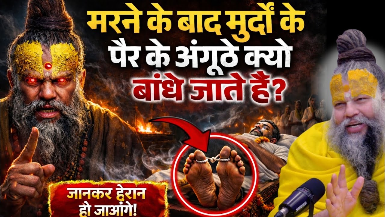 मरने के बाद मुर्दों के पैर के अंगूठे क्यों बांधे जाते हैं Premnand maharaj ji #satsang #viral #new 