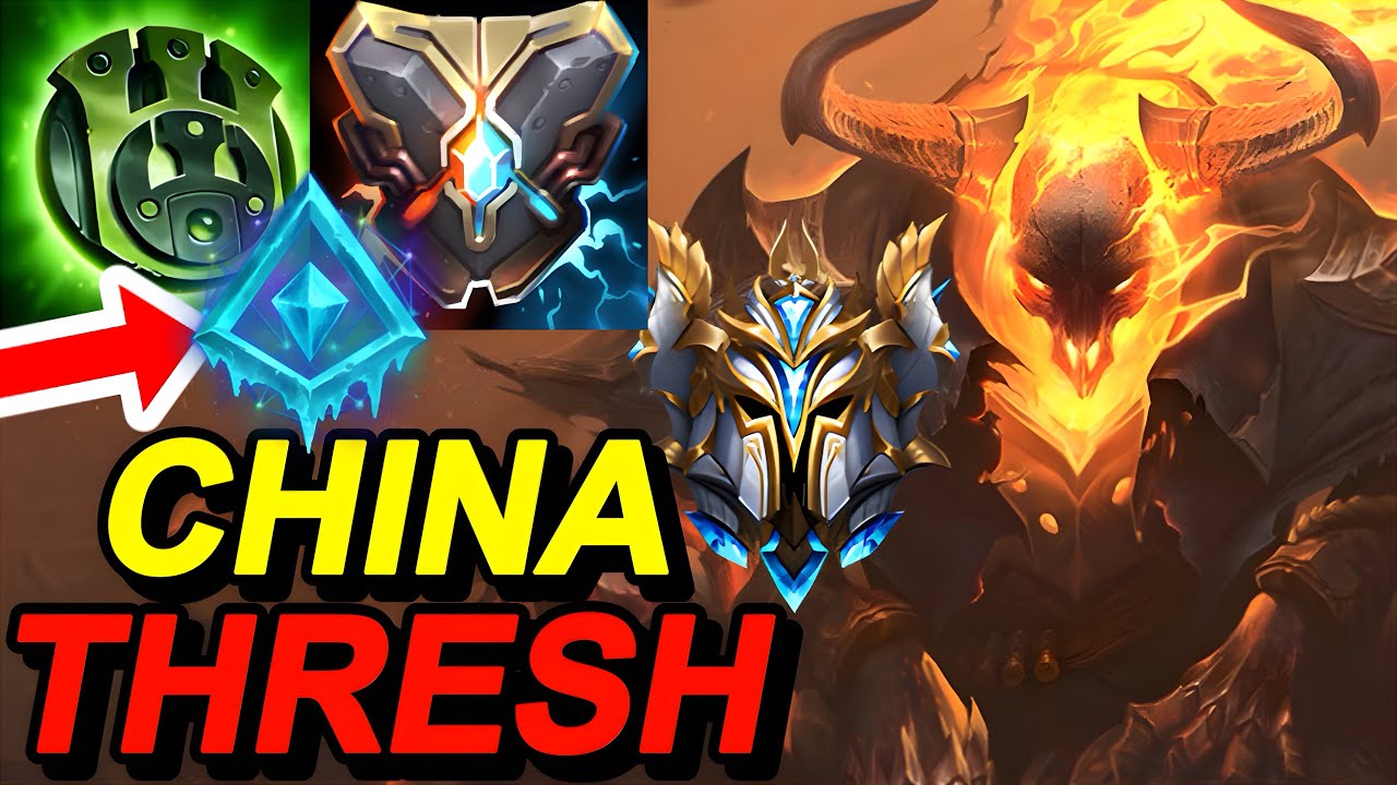 Wild Rift China Thresh Support | Sovereign 125LP Rank Gameplay | High Noon Thresh Skin | Build Rune