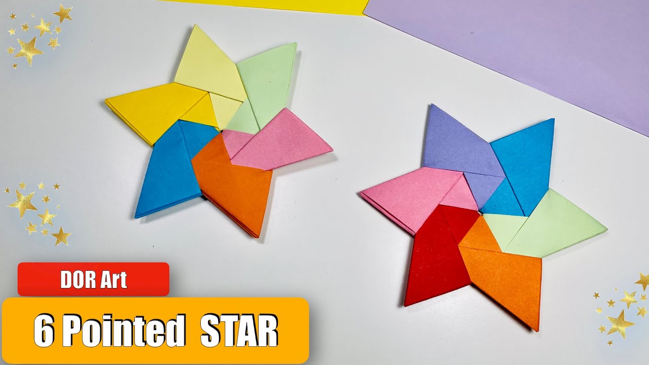 HOW TO MAKE ORIGAMI 6 POINTED STAR / DOR Art