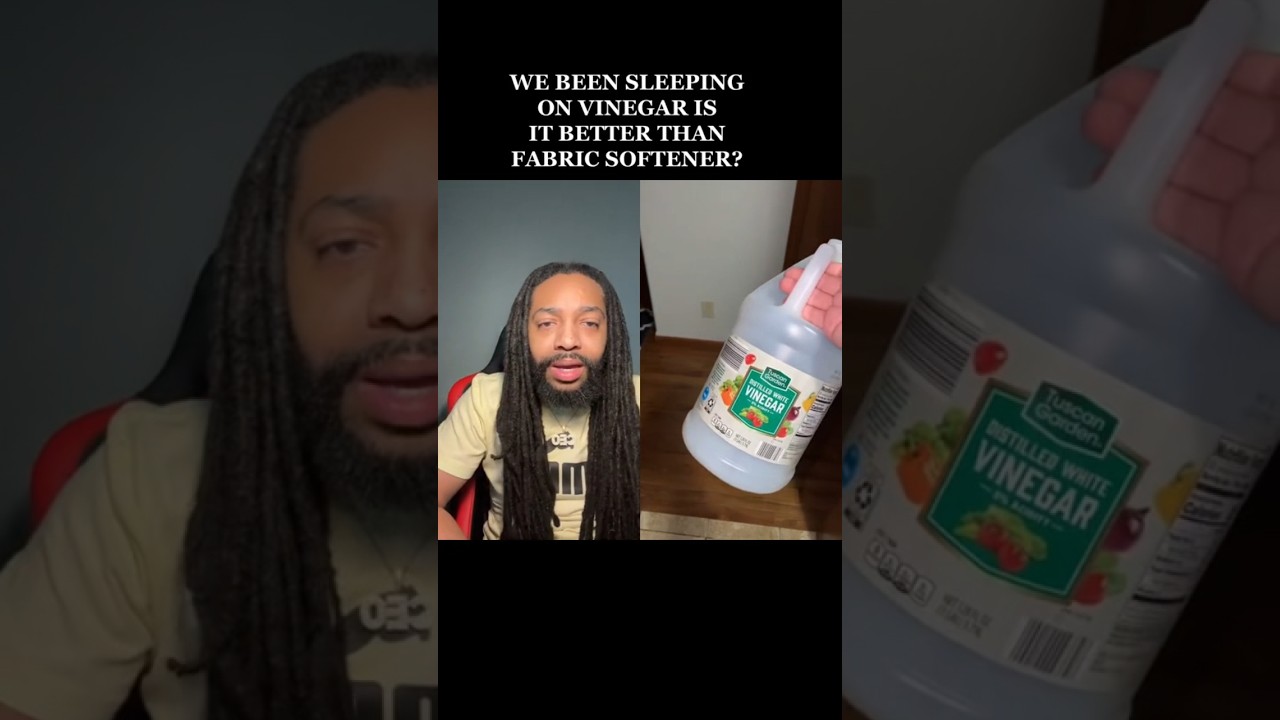 We been sleeping on vinegar is it better than fabric softener #youtubeshorts #shorts