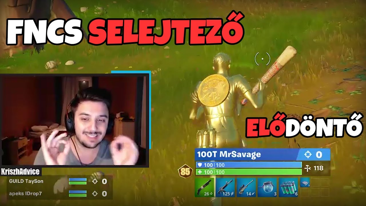 FNCS SELEJTEZŐ ELŐDÖNTŐ | MAGYAR KOMMENTÁR (Fortnite Battle Royale)