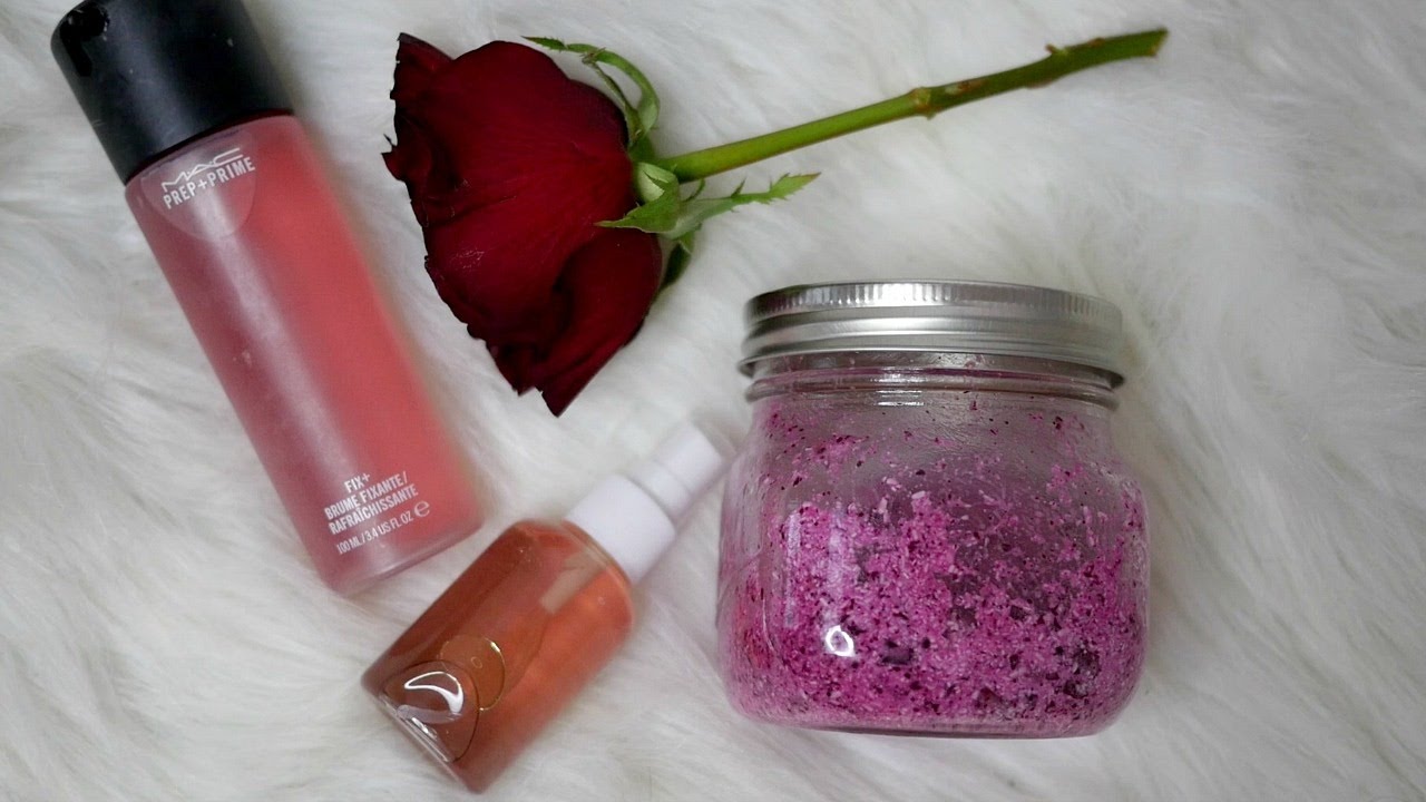 DIY ROSE FACE MIST & ROSE SUGAR SCRUB