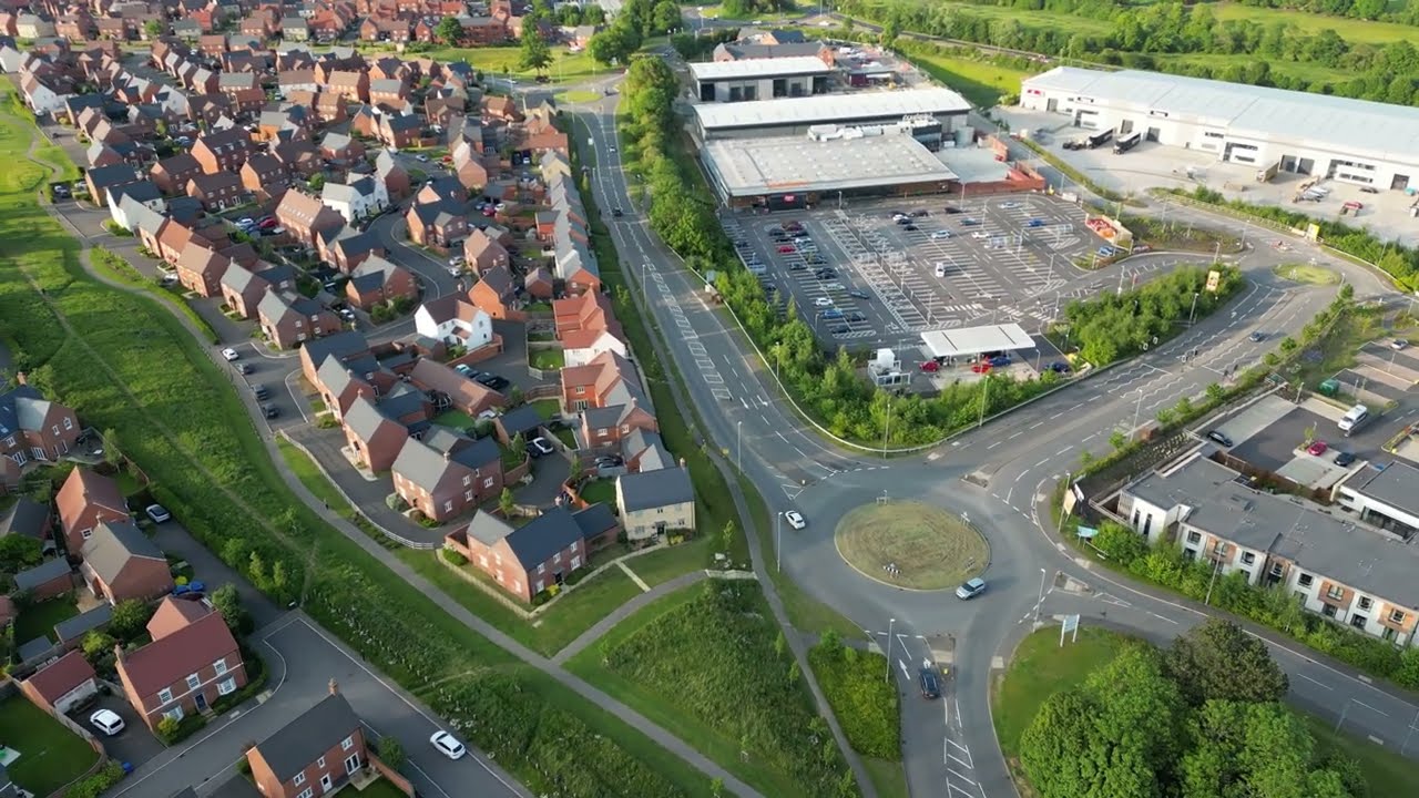 DJI Mini 3 Pro over Brackley in the Evening