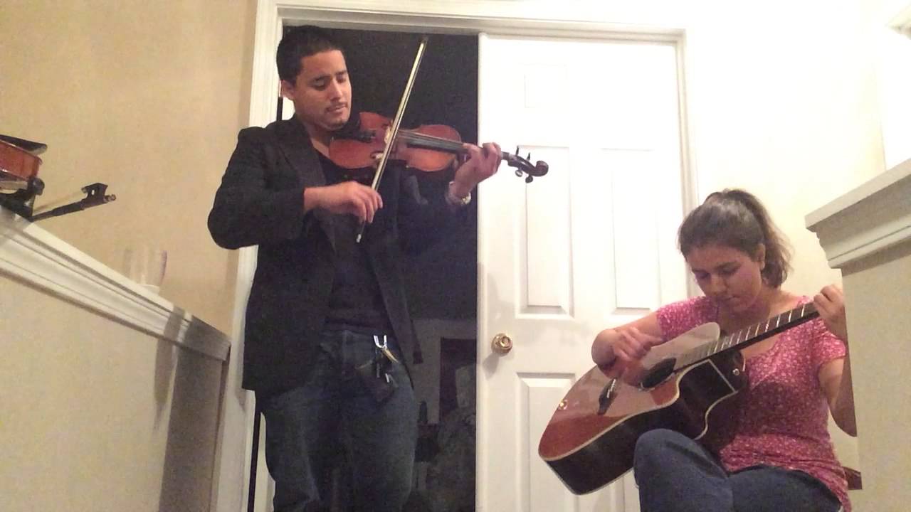 Violin guitar duet: bossa nova improvisation.