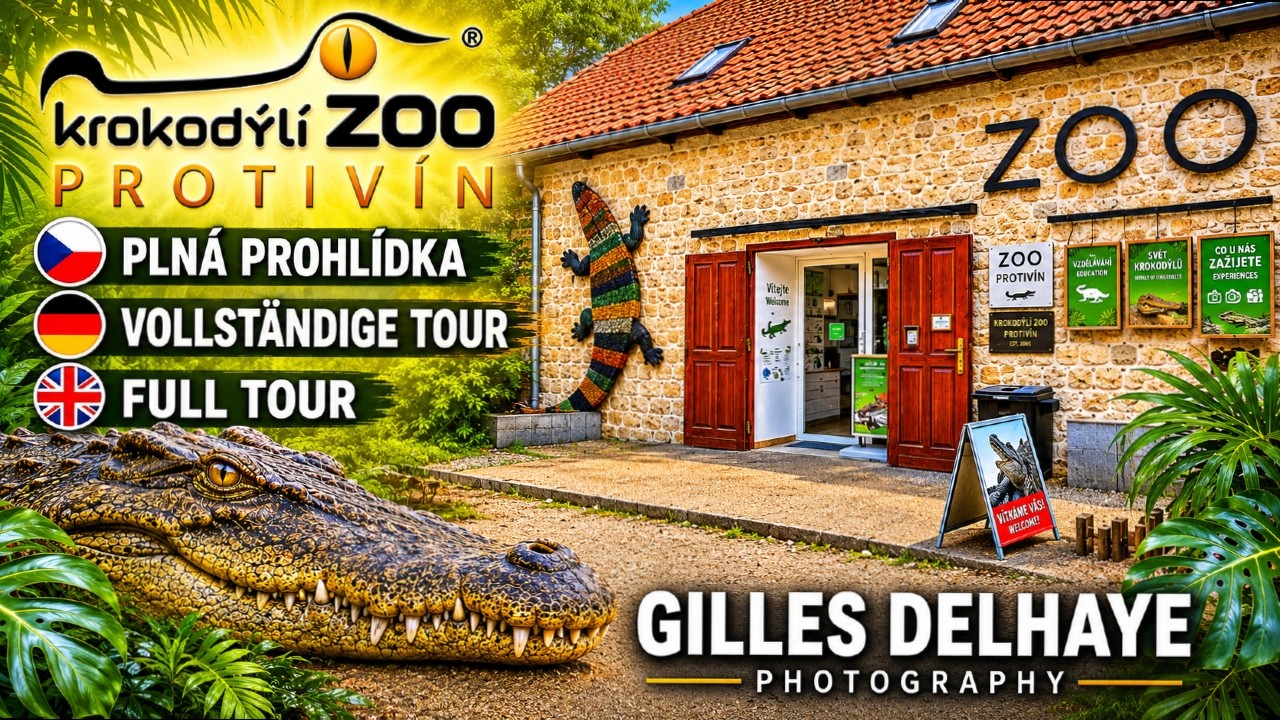 Prohlídka / Tour / Rundgang : Krokodýlí ZOO Protivín (Crocodile Zoo) + (CZ/ENG/DE)