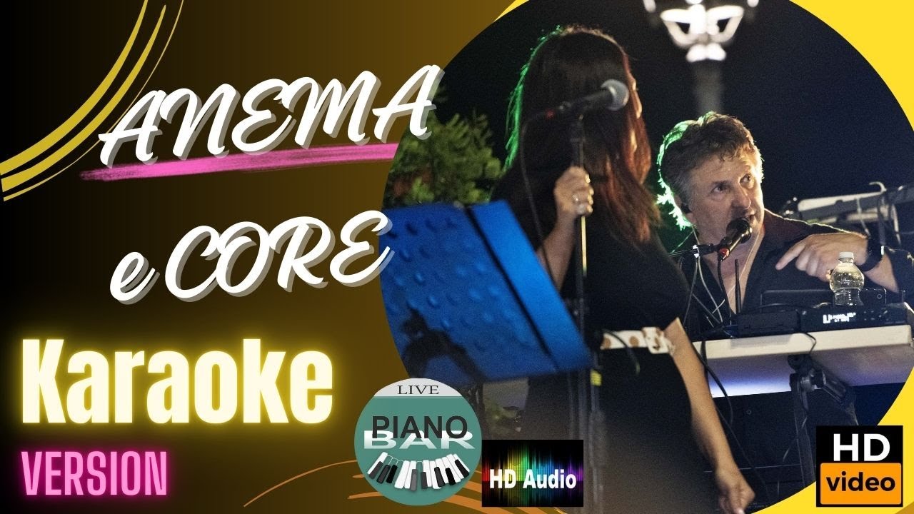 Anema e core #karaoke   #bossanova  version HD