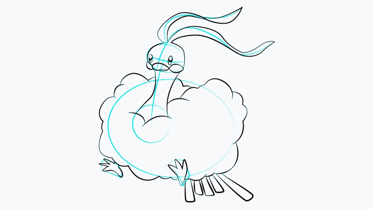 Como Desenhar o Altaria de Pokémon ☁️🐦✨ | Tutorial Fácil em 9 Passos