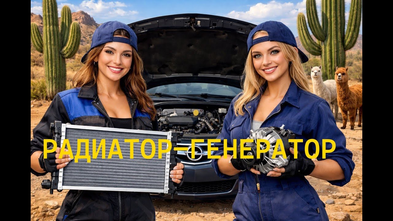 Замена генератора и радиатора охлаждения OPEL