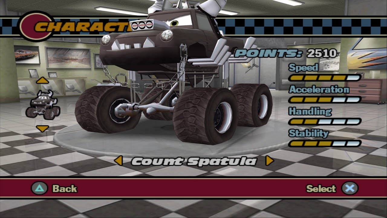 Cars PS2 - Count Spatula Gameplay (PCSX2)
