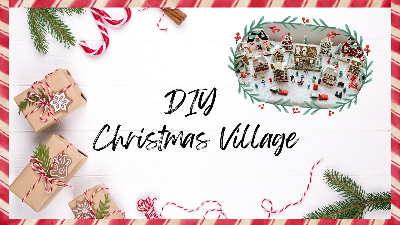 DIY CHRISTMAS VILLAGE | EASY TO MAKE HOUSES!