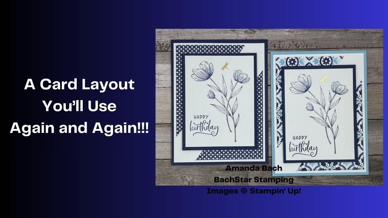 A quick and easy card layout you'll use again and again!!!