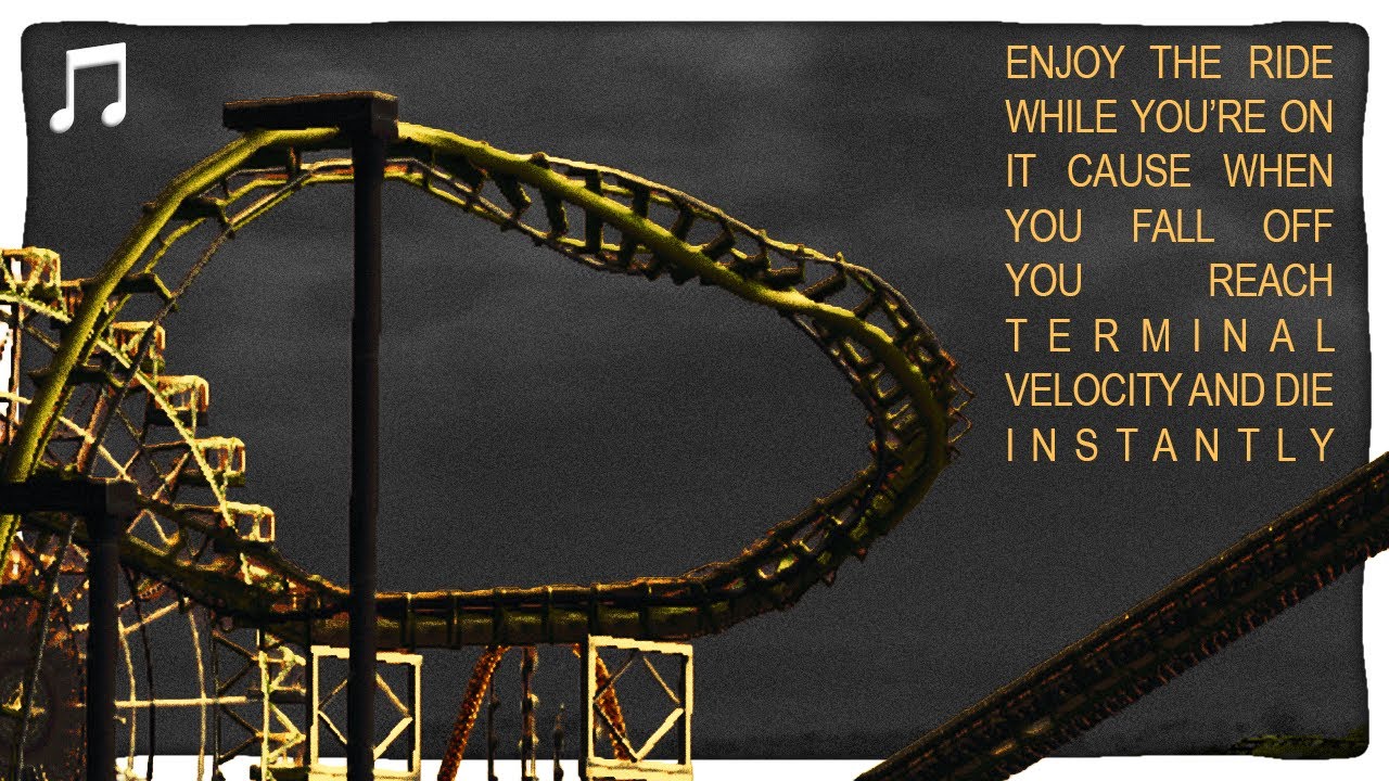 Enjoy The Ride While You're On It, When You Fall Off You Reach Terminal Velocity and Die Instantly