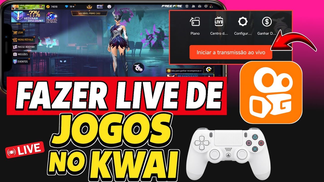 Como Fazer LIVE de JOGOS no KWAI (Passo a Passo Atualizado!)