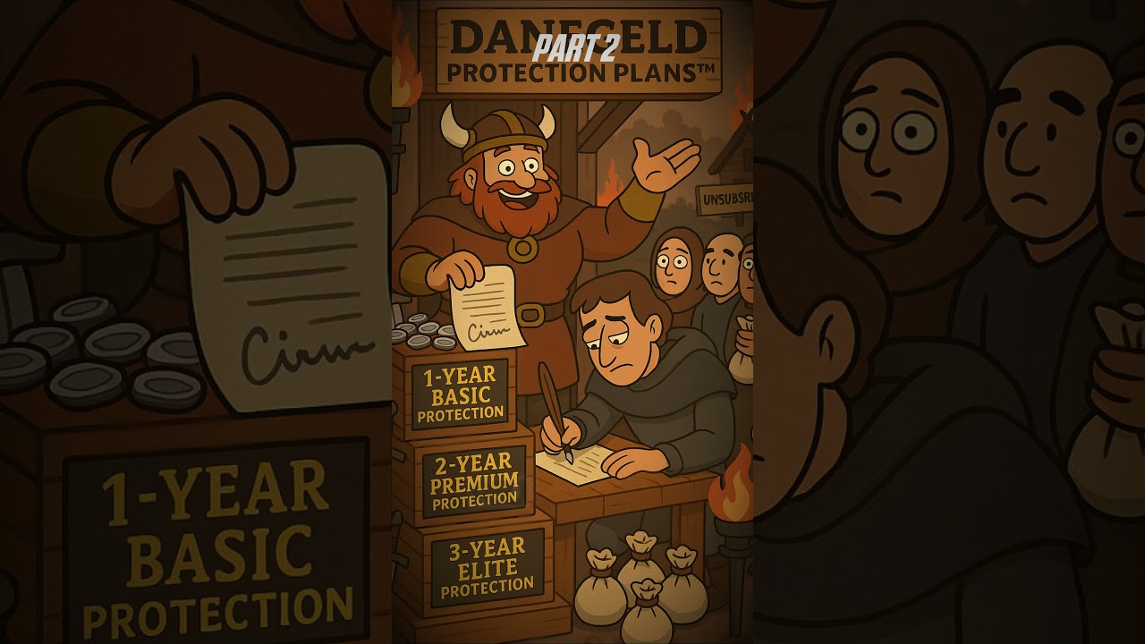 Danegeld &mdash; Protection or Ransom?  #history #messyhistory #vikings #danegeld #england #educational