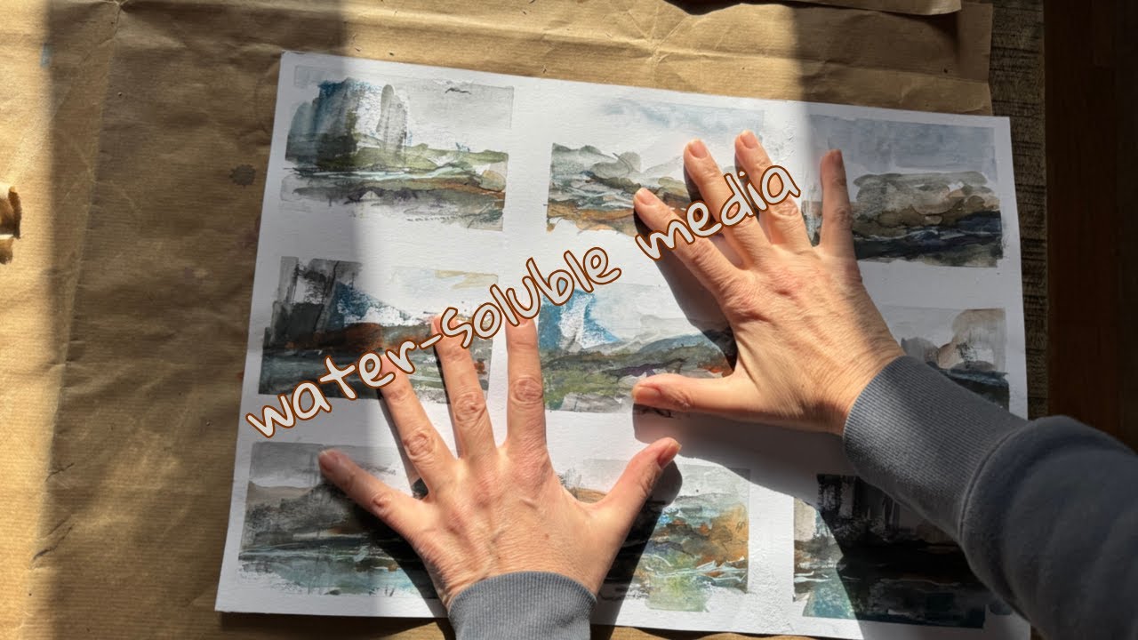 Water-soluble media: hands-on and paint with me