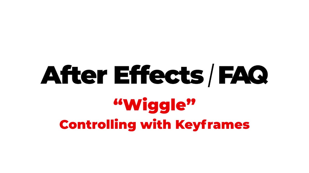 AfterEffectsFAQ - 