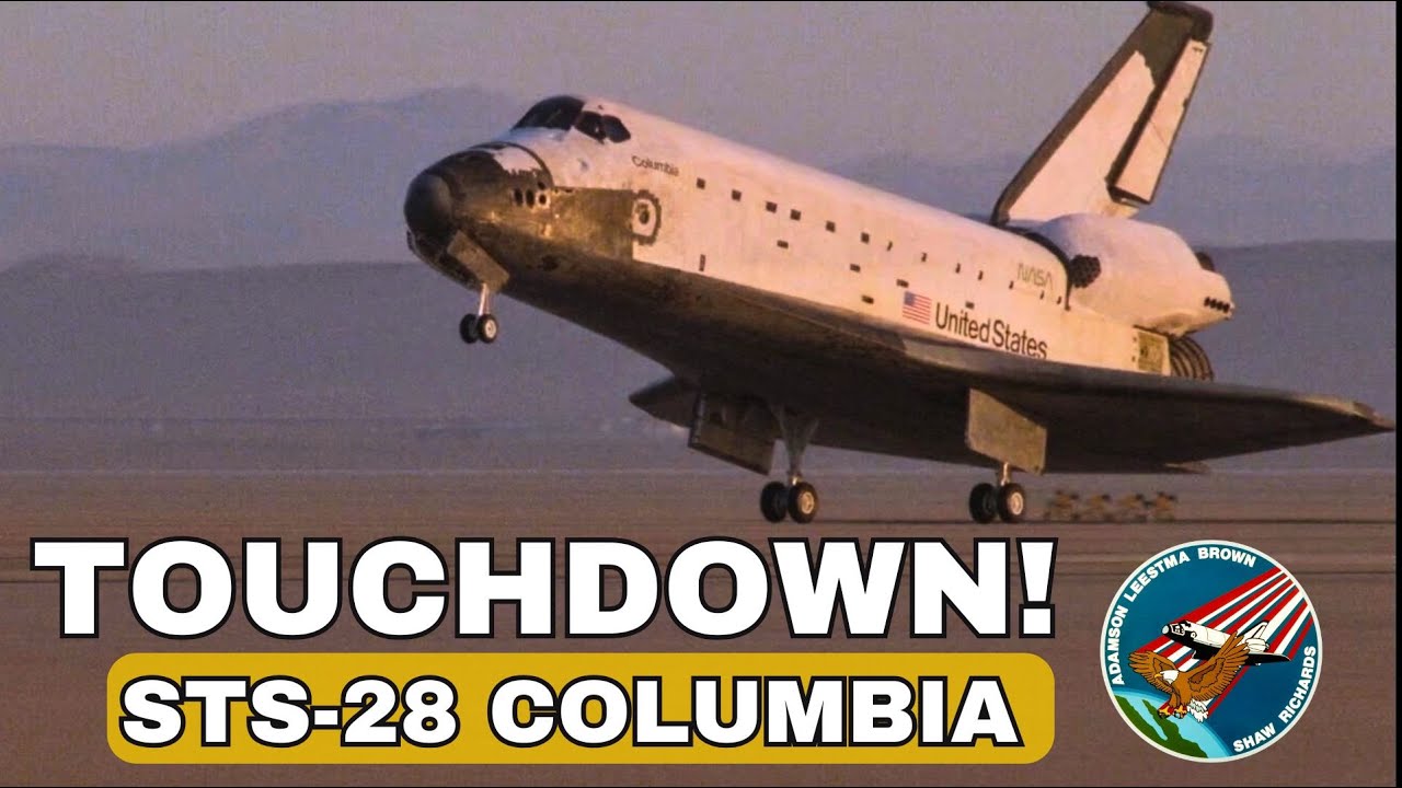 Columbia Returns | STS-28 Hi-Res Slow-Motion Landing at Edwards AFB (1989)