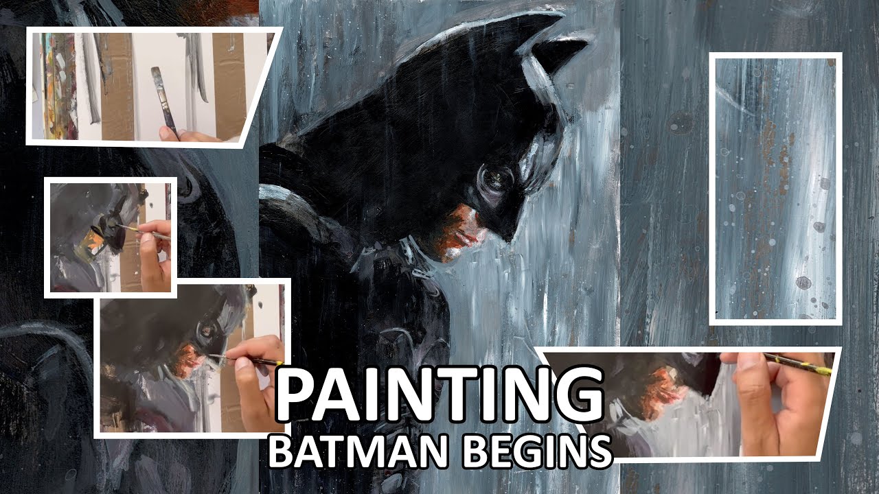 Painting Batman Begins 20th Anniversary Tribute – Time-Lapse Process