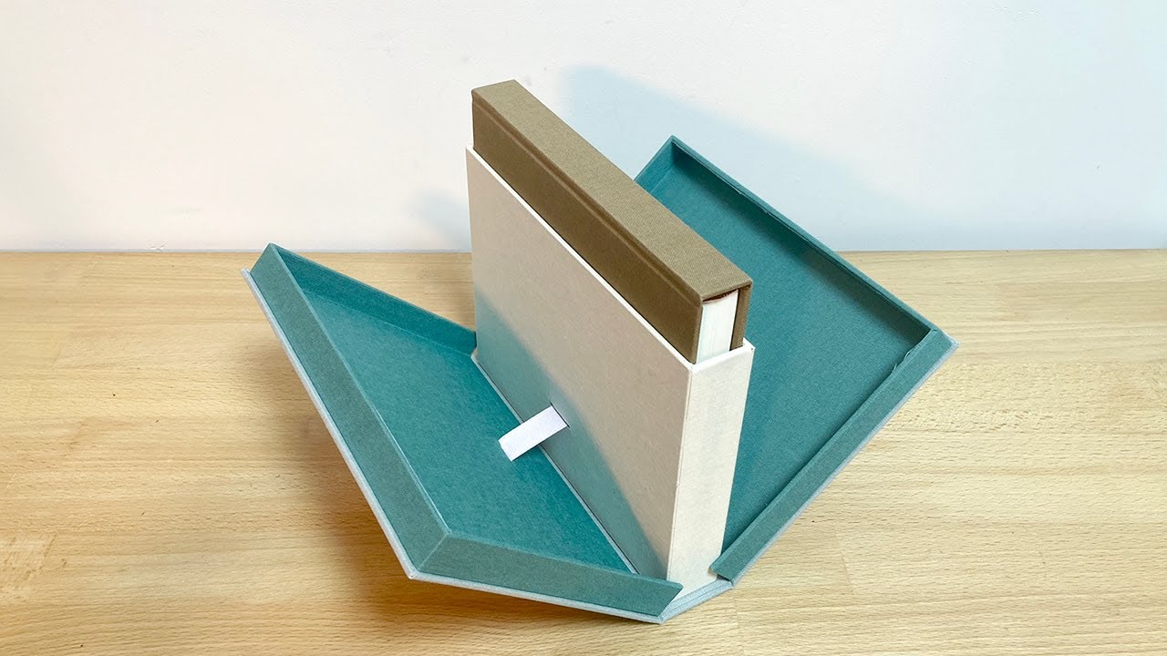 [ DIY ] 팝업 북케이스 북박스 만들기 | Cardboard pop-up book box tutorial | 상자 만들기 Cartonnage Box making