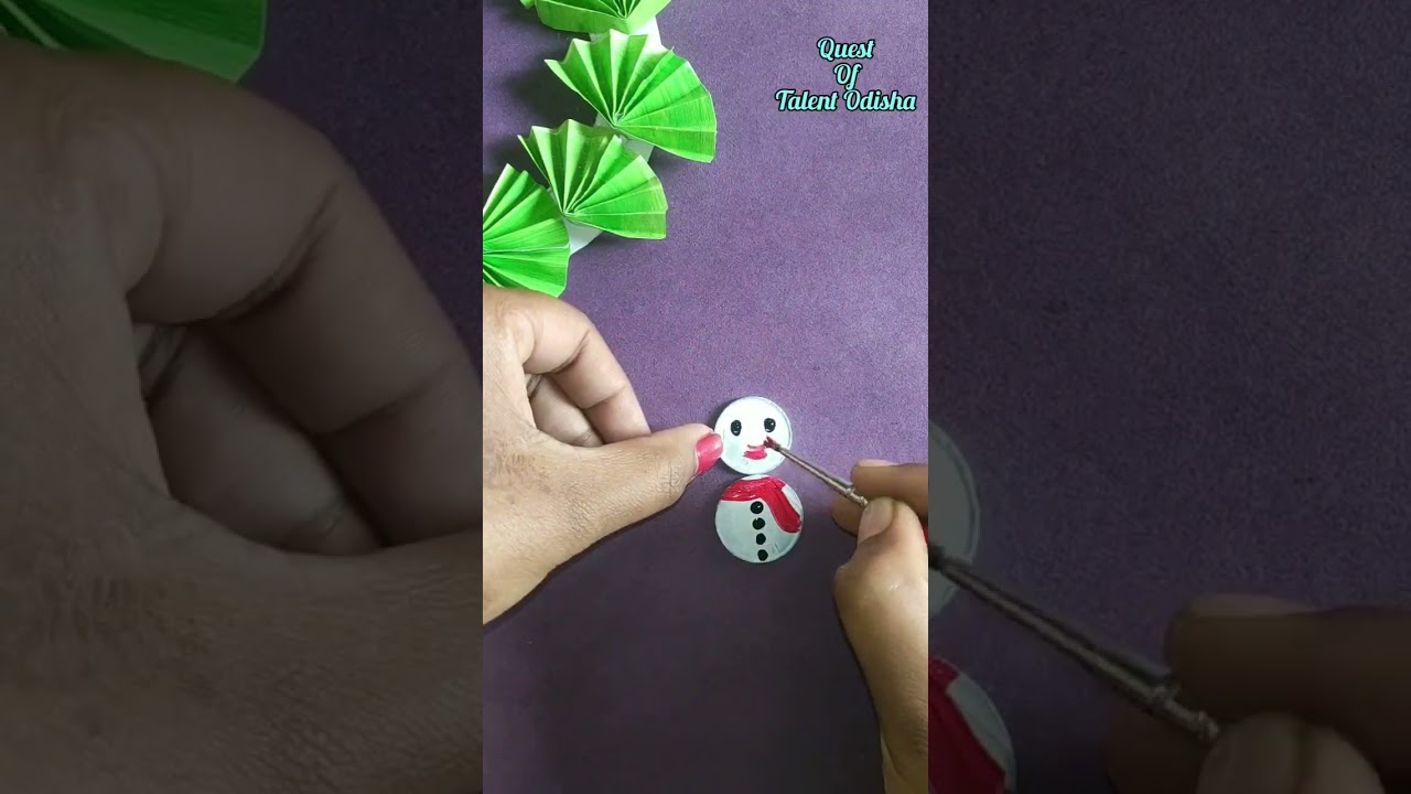 Easy Santa🎅making with Coin💰 #shorts #youtubeshorts #craft #viral #diy #viralshorts #christmas