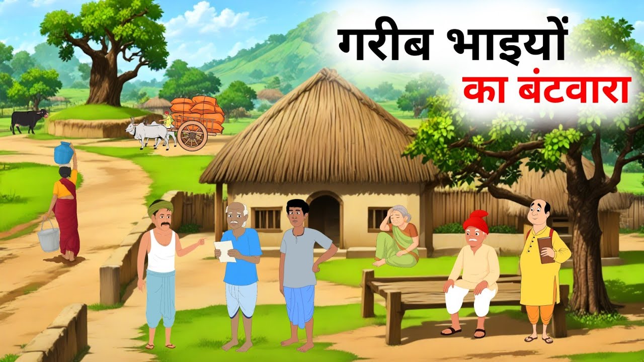गरीब भाइयों का बटवारा हिंदी कहानी | Garib bhaiyon ka batwara hindi kahani | moral stories | kahani