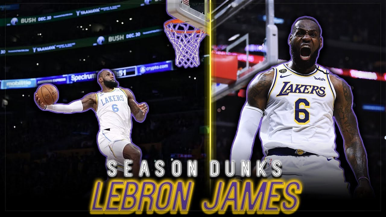 9 Minutes of Lebron AGGRESSIVELY Dunking (22-23 SZN)💪👑