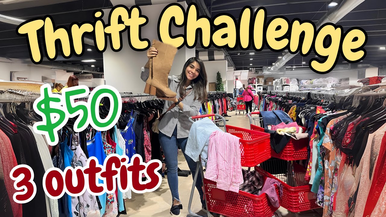 $50 THRIFT CHALLENGE: 3 Outfits for Different Occasions | Thrift With Me & Try On Haul 🍂