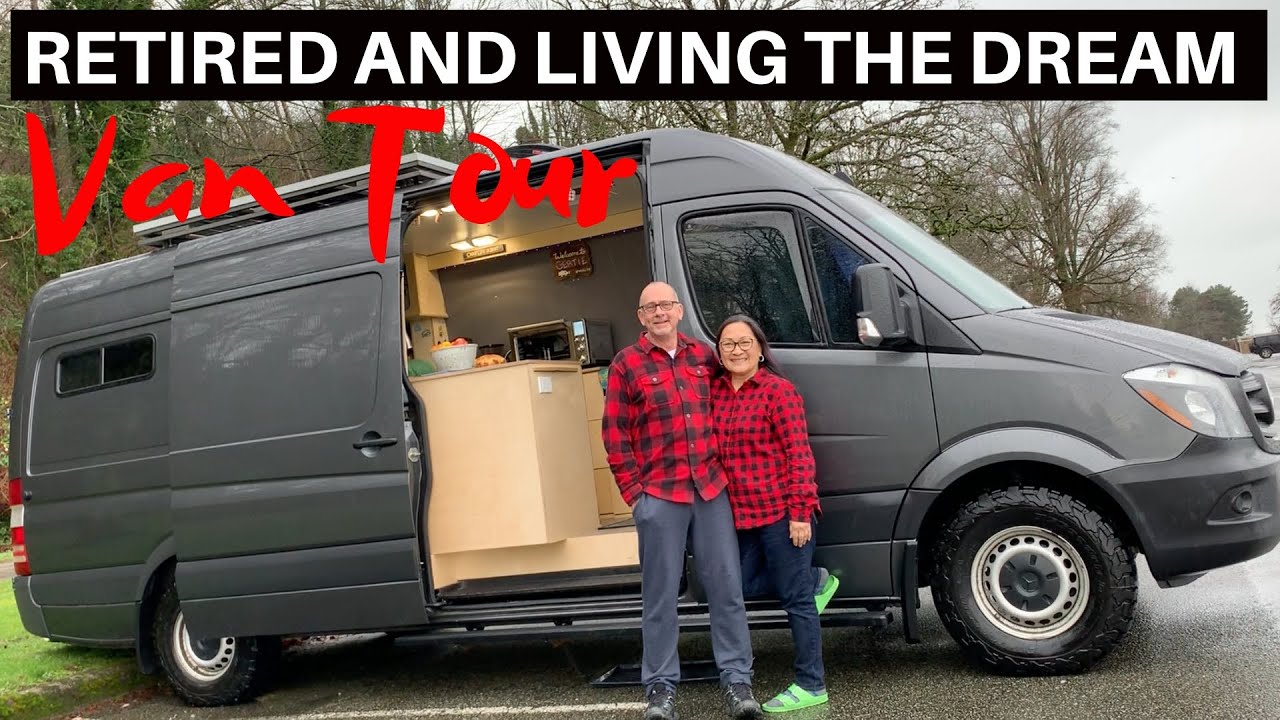 VAN TOUR | Retired Couple Hit The Road In a Rolling Tiny Home Built To Perfection