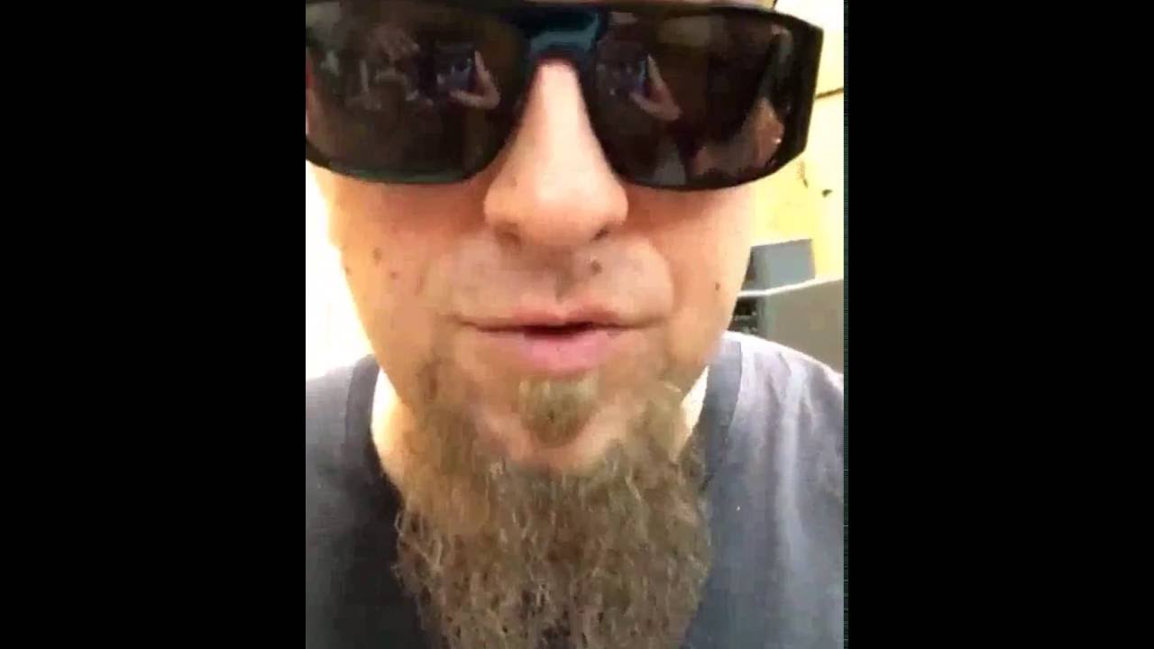 Shavo Odadjian shows items used with System Of A Down