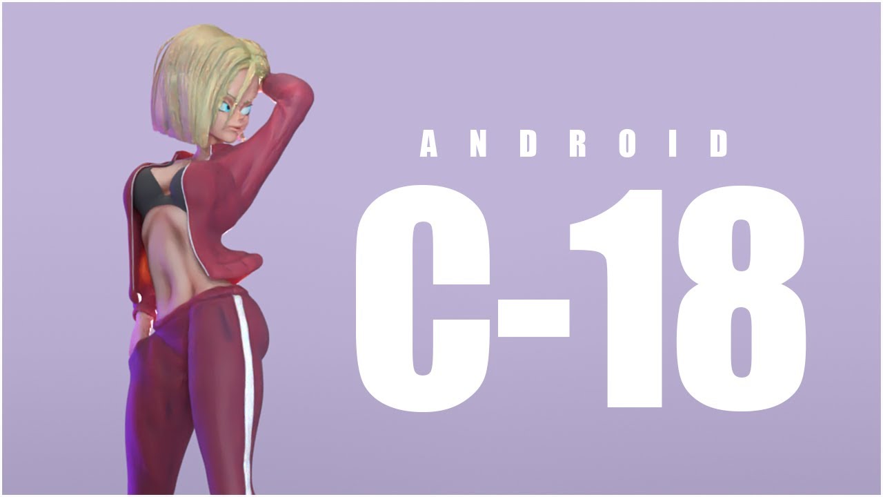 Android 18   Blender  Sculpting Time 
