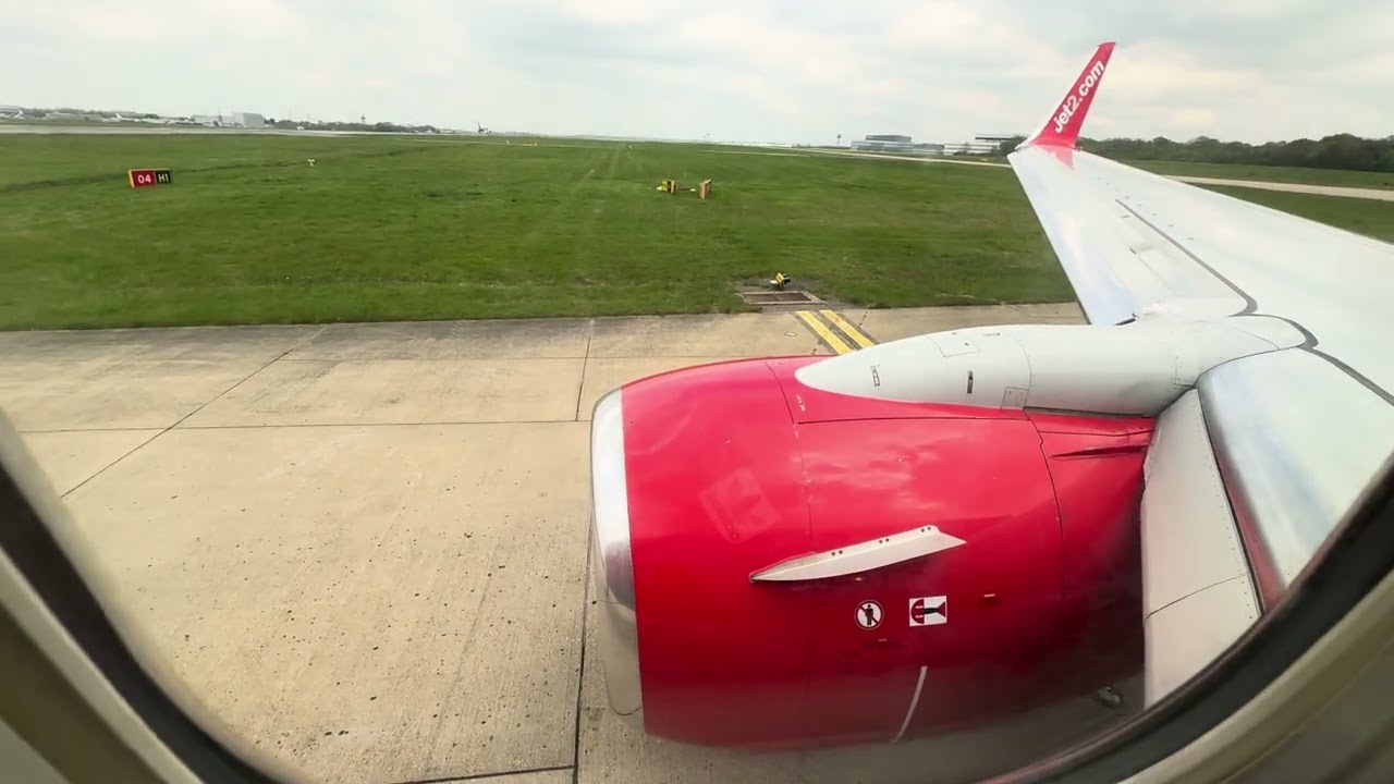 Jet2 Boeing 737-8AS Pushback Engine Start Taxi Take Off from London Stansted to Bodrum