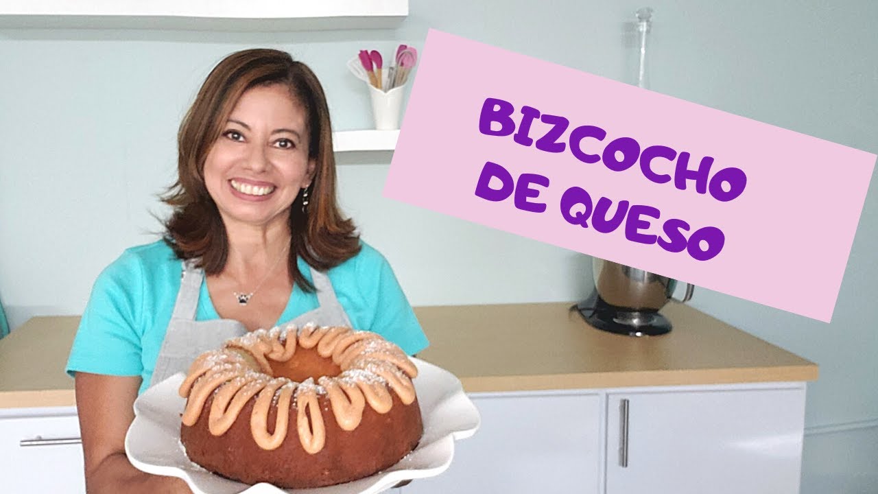 Bizcocho de queso con glaseado de guayaba