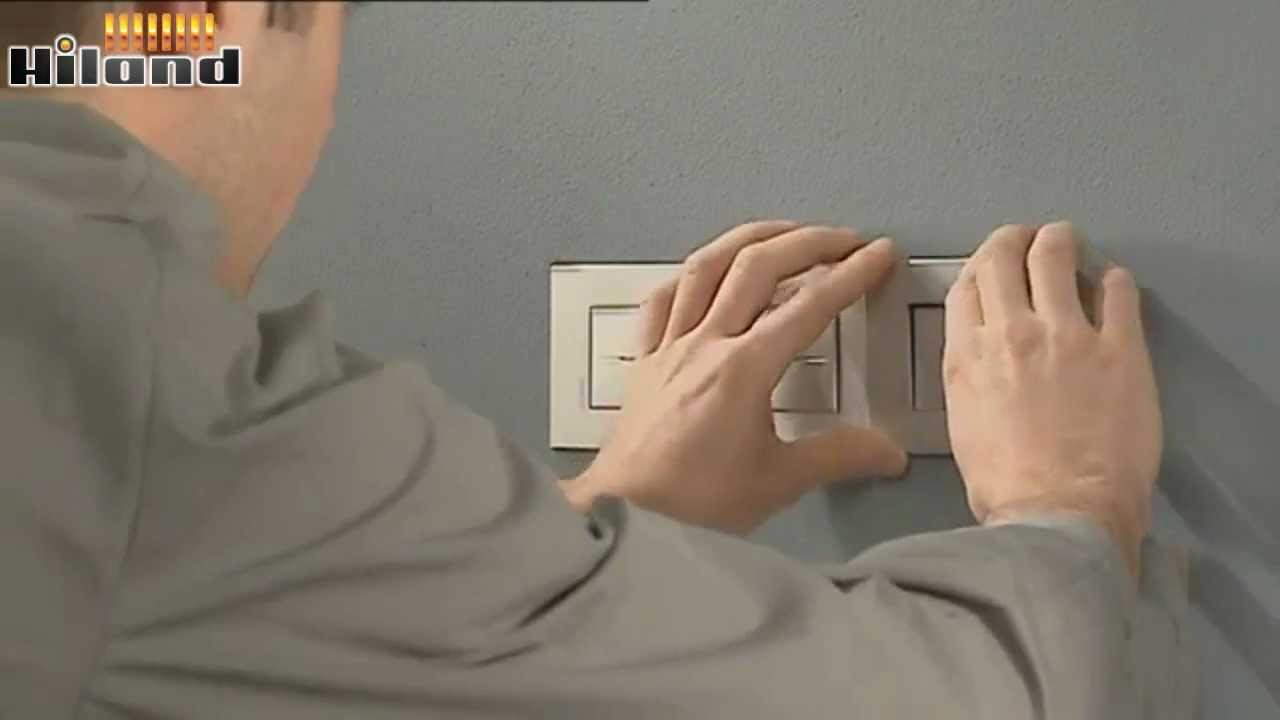 BTicino, Legrand, Axolute Eteris,  горизонт. монтаж в бетонные стены